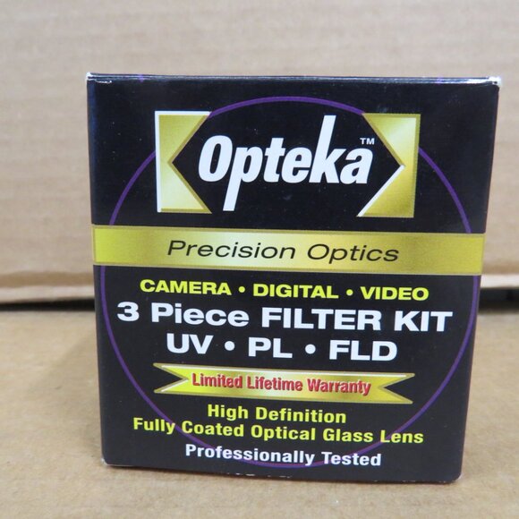 Opteka 52mm Hi-Def Professional 3-Piece Filter Set UV - PL - FLD NEW IOB - Picture 2 of 7